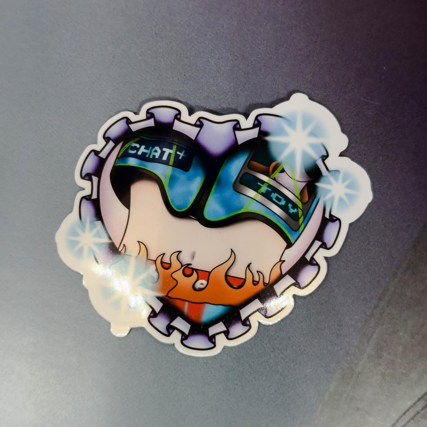 KEY Heart Sticker