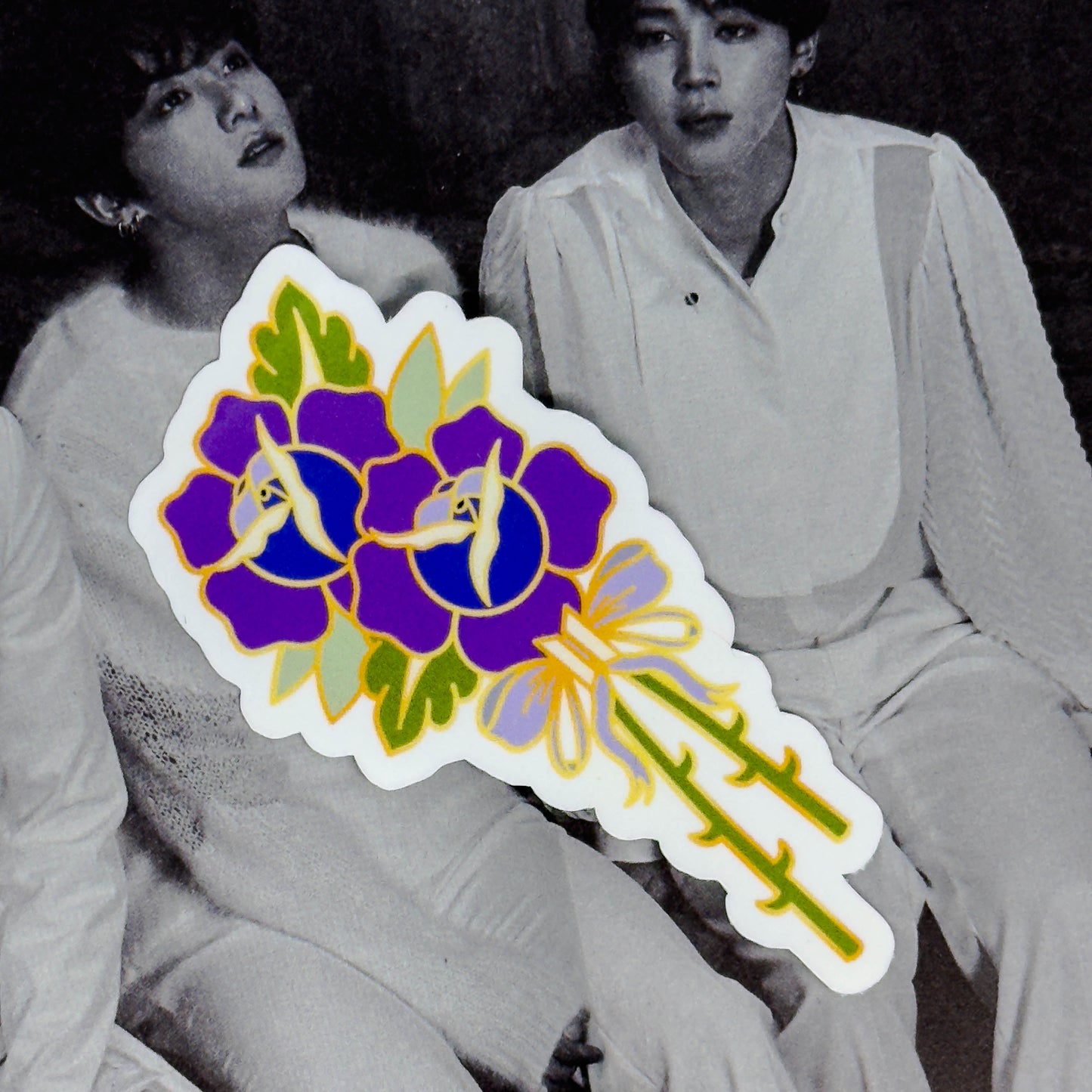 BTS Birth Flower Sticker