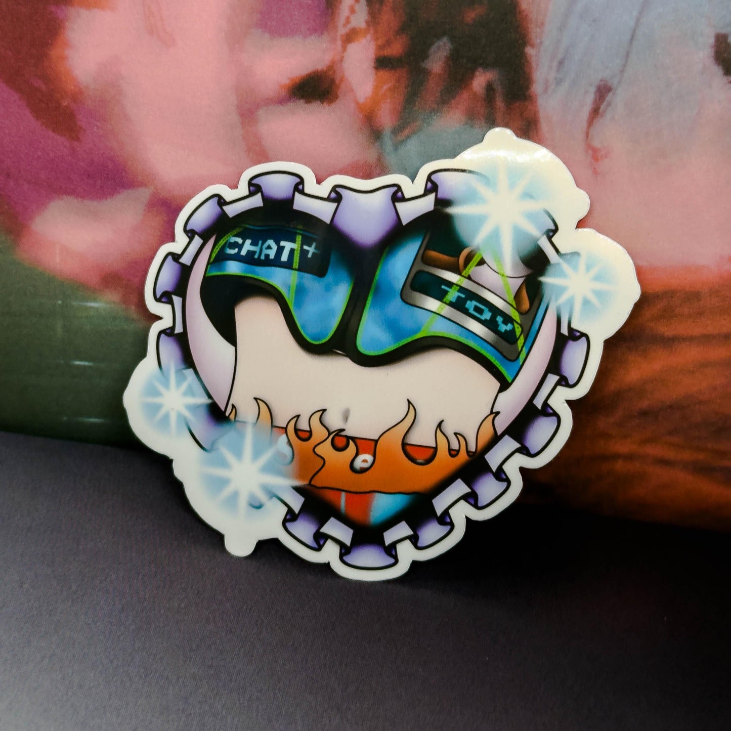 KEY Heart Sticker