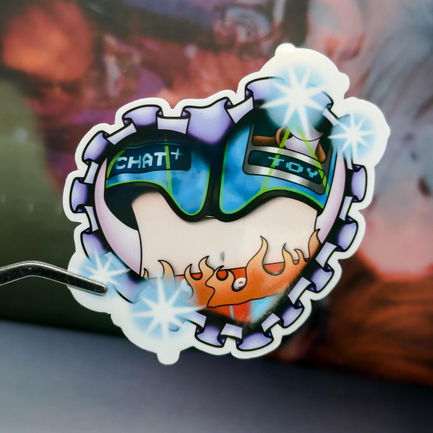 KEY Heart Sticker