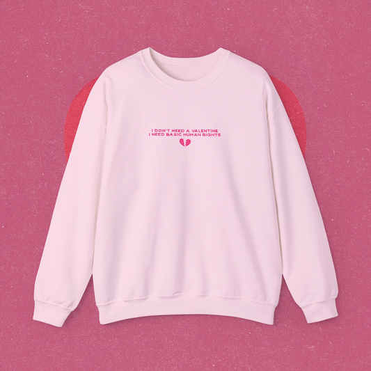 Human Rights Valentines Charity Crewneck - PRE-ORDER