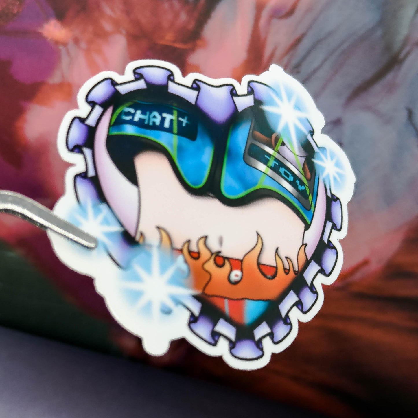 KEY Heart Sticker